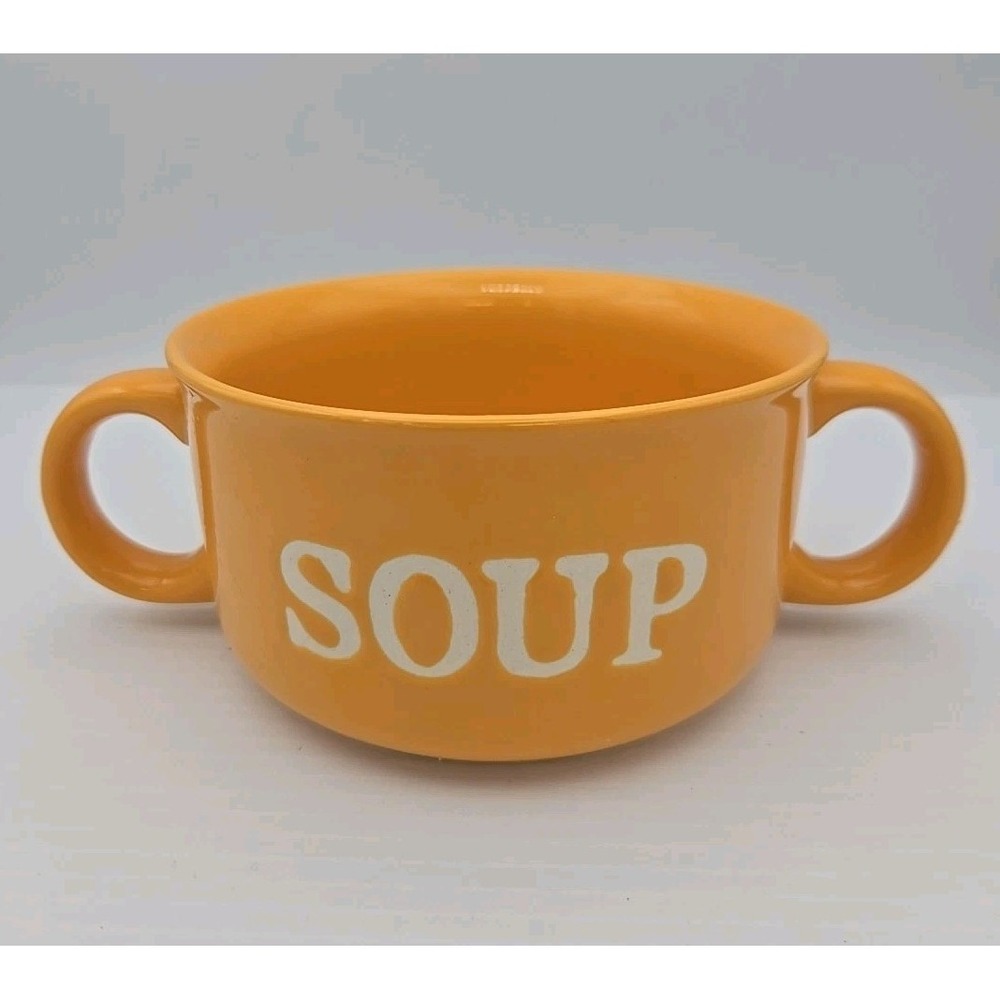 Century‎ 16oz Soup Cup/Bowl Heavy Ceramic Yellow Color Euc